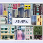 Thread '12+ BUILDINGS PNG PACK'